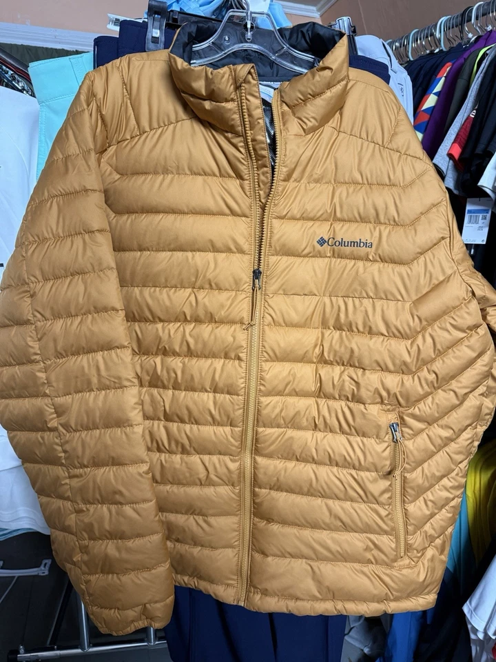 Columbia Men's White Out II Omni-Heat Insulated Puffer Jacket Yellow Size XL - Image 2 of 4