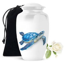 Sea Turtle Urn 10 Inch Memorial Urns for Human Ashes Adult Female Burial