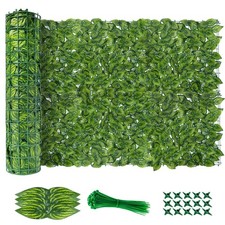 Artificial Ivy Privacy Fence Screen No Assembly Required , 120"x60" Artificia...