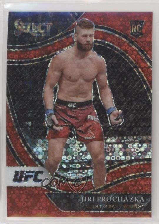 2021 Panini Select UFC Octagonside Red Disco Prizm /199 Jiri Prochazka #285 ux8