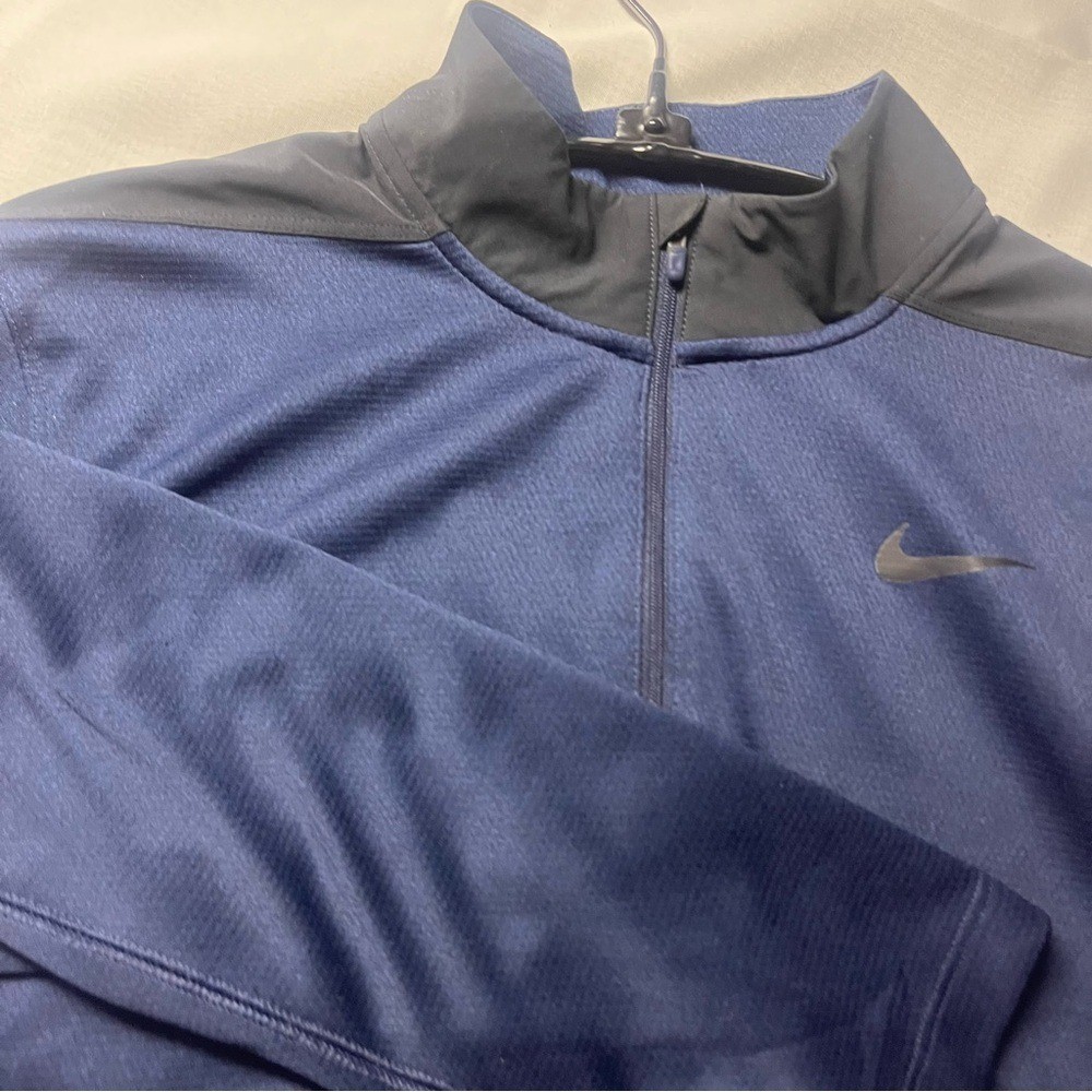 SACAI X NIKE Nike Golf Dri FIT Maglione Uomo Large Navy e Nero Maniche Lunghe