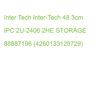 Inter-Tech 48.3cm IPC 2U-2406 2HE STORAGE 88887196 (4260133128729)