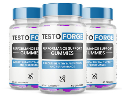 Testoforge Male Performance Support Gummies for Men Vitality 3 Bottle 180Gummies