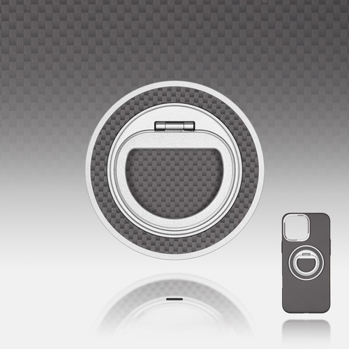 Custodia sottile magnetica MagSafe fibra di carbonio + cover asse centrale per Samsung Z Fold 7 - Foto 32 di 38