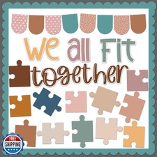 VABAMNA Bulletin Board Decorations, Puzzle Pieces for Bulletin Board, 45pcs M