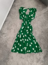 Reformation Green Halter Maxi Sundress