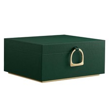 SONGMICS 2-Layer Jewelry Box, Jewelry Organizer with Handle, Removable Tray