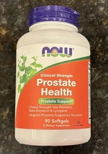 NOW Prostate Health Clinical Strength 90 Softgels, Clearance Best By 3/2027