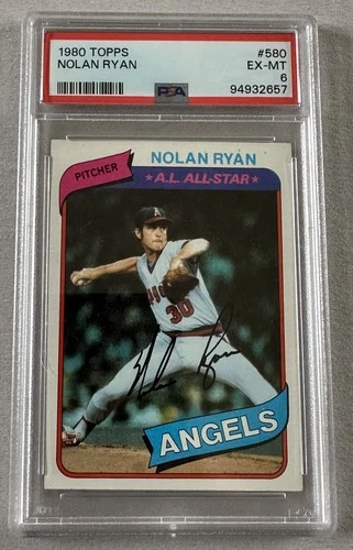 1980 Topps #580 Nolan Ryan PSA 6 EX-MT