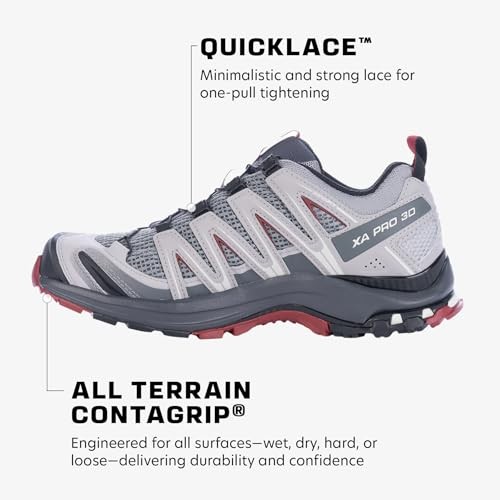 (TG. 43 1 3 EU) SALOMON XA PRO 3D Scarpe da Trail Running Uomo Monument Ebon