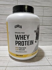 Levels Grass Fed Whey 24g Protein Powder Vanilla Bean 71 Servings 5 LB 6/2027 16.00 per gallon