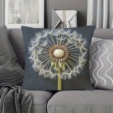 1p Minimalist Dandelion Pillow Cover Modern Square Cushion Case for Sofa Bedroom