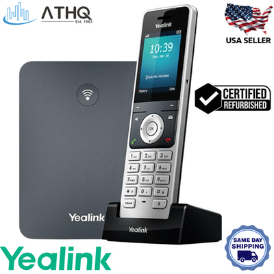#ad Yealink W76P Cordless DECT Handset IP Phone System W70B Base SIP Office Business $89.99