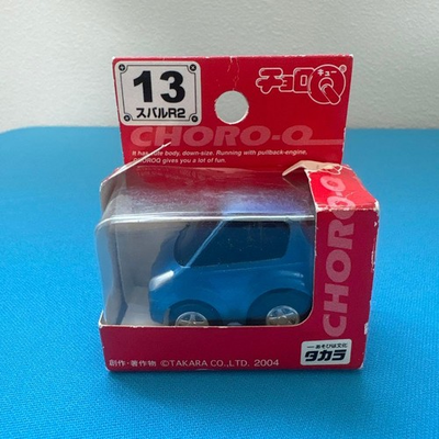 #ad Subaru R2 ChoroQ STD No.13 Metallic Blue Unused Box Damaged $51.28