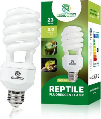 UVA UVB Reptile Lamp 23W, Pet Heat Lamp Bulb Turtle Basking Light