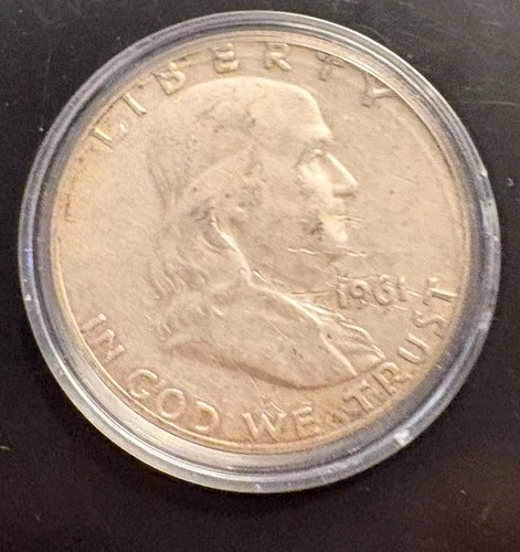 🔥 1961 Frankiln Half Dollar 90% Silver CoinSnap analysis is Fine to AU🔥