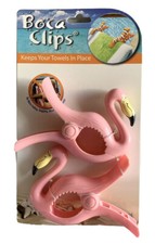 NEW BOCA CLIPS FLAMINGO SUN BEACH TOWEL HOLDER POOL SPA CRUISE BOAT CHAIR LOUNGE