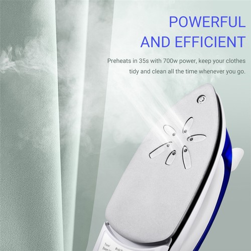 Electric Steam Iron Fold-able Travel Ironing Garment Clothes Quilting Portable - Picture 9 of 12