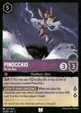 Disney Lorcana TCG - Pinocchio -On The Run - 57/204 Non Foil Card