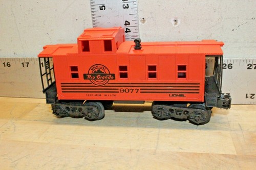 Vagón de tren vintage Lionel 9077 Rio Grande línea principal caboose escala O naranja/negro | Zustand: Used
