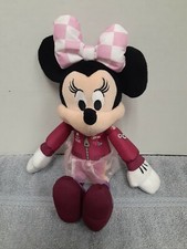 Disney Racer Minnie Mouse 10" Plush Stuffed Toy Race Car Driver