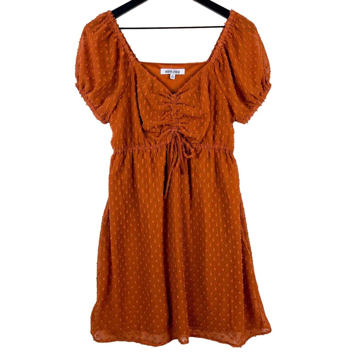 nordstrom brown dress Brown And Off White Gingham Babydoll Dress | Purple Door
