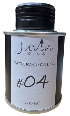 [130,00 /L] #04 JUVIN Bittermandelöl 100ml aus Mandeln gepresst