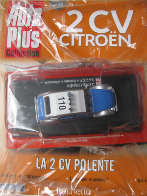 Autobild Autoplus Magazin 2 CV La 2CV Polente Polizei  1:43 in Folie NEU rare