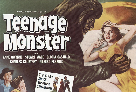 TEENAGE MONSTER Movie POSTER 27x40 B Gilbert Perkins Stephen