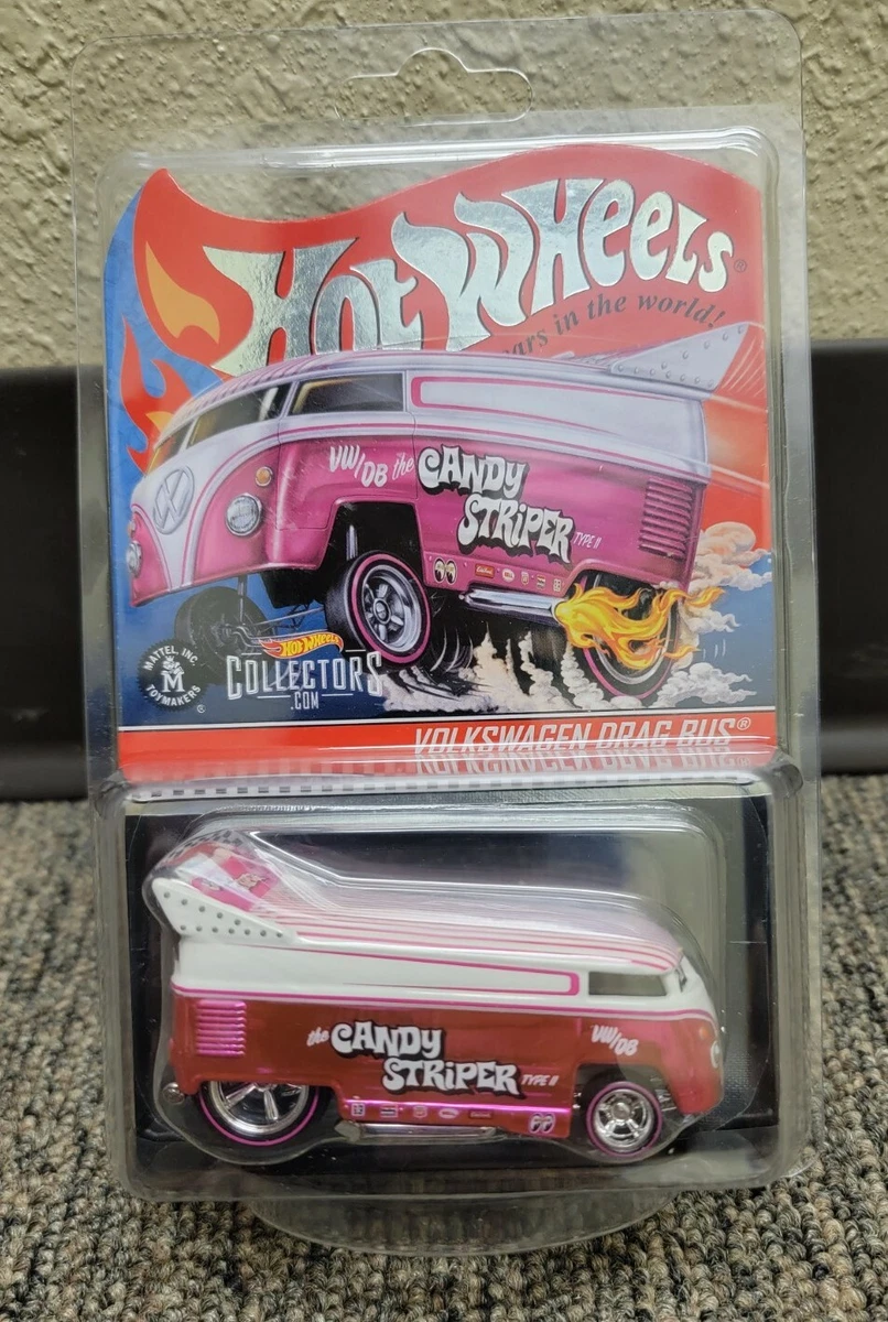 2021 Hot Wheels RLC Volkswagen Pink Candy Striper Drag Bus 6677
