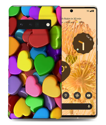 CASE COVER FOR GOOGLE PIXEL|COOL LOVE RAINBOW HEARTS BLOCK