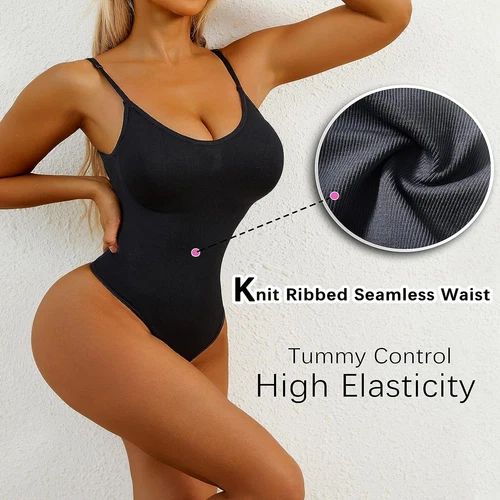 Shapewear Bauchkontrolle Body Tanga formend formend Tank Top geraffte Taille - Bild 7 von 48
