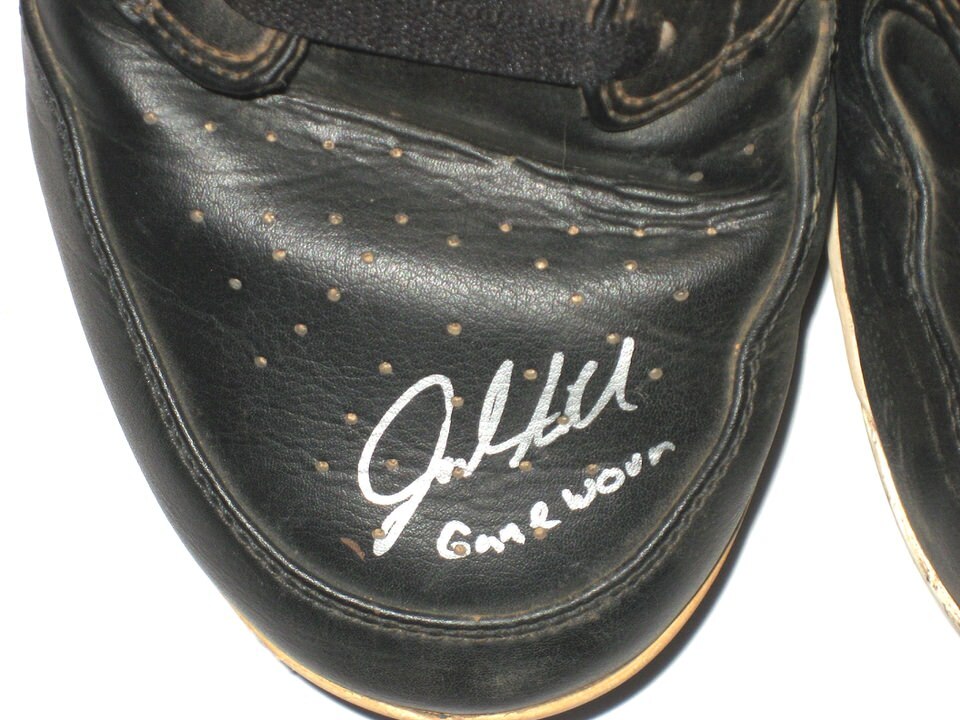 JALEN MILLER 2021 MISSISSIPPI BRAVES GAME WORN NIKE AIR JORDAN BASEBALL