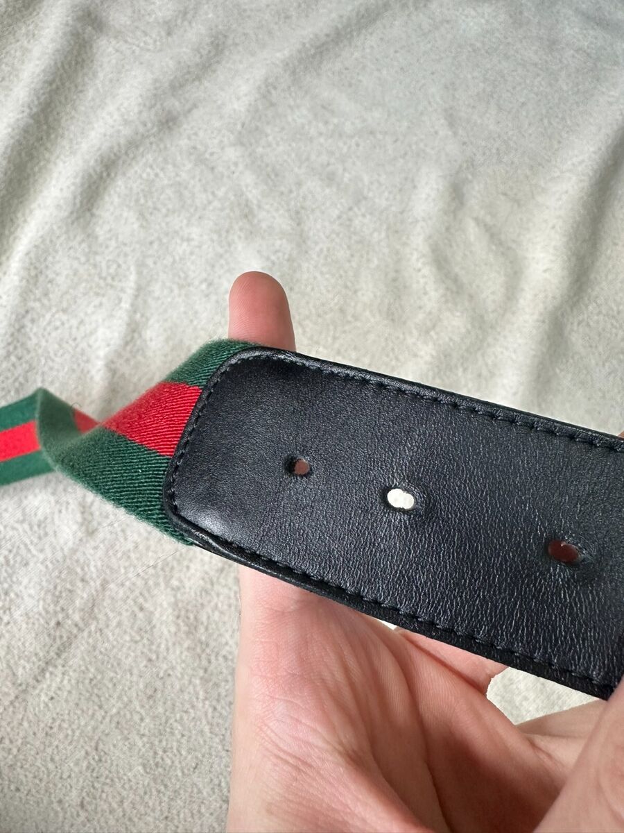 Authentic Gucci Belt Web Green and Red Interlocking G Authentic Gucci Belt Web Green and Red Interlocking G