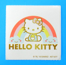Hello Kitty With Happy Rainbow Sticker Sanrio