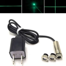 Green 515nm 520nm 10mW Dot Line Cross Focusable Laser Module USB 5V Supplied