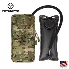 TOPTACPRO Tactical 1L Sac d’hydratation Pack d’hydratation w / Bladder MOLLE MC