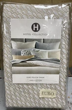 HOTEL COLLECTION Bedford Geo EURO Pillow Sham NIP