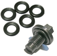 FORD ZETEC Engine MAZDA VOLVO JAGUAR Oil Sump Plug & 5 Sump Washers SP3W+