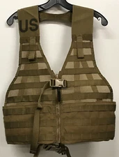 Coyote Brown MOLLE II Zippered FLC Fighting Load Carrier Vest BAE Systems NOS