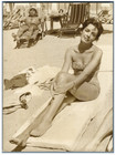 Marie Laforêt à Cannes Vintage silver print Tirage argentique 13x18 Circ