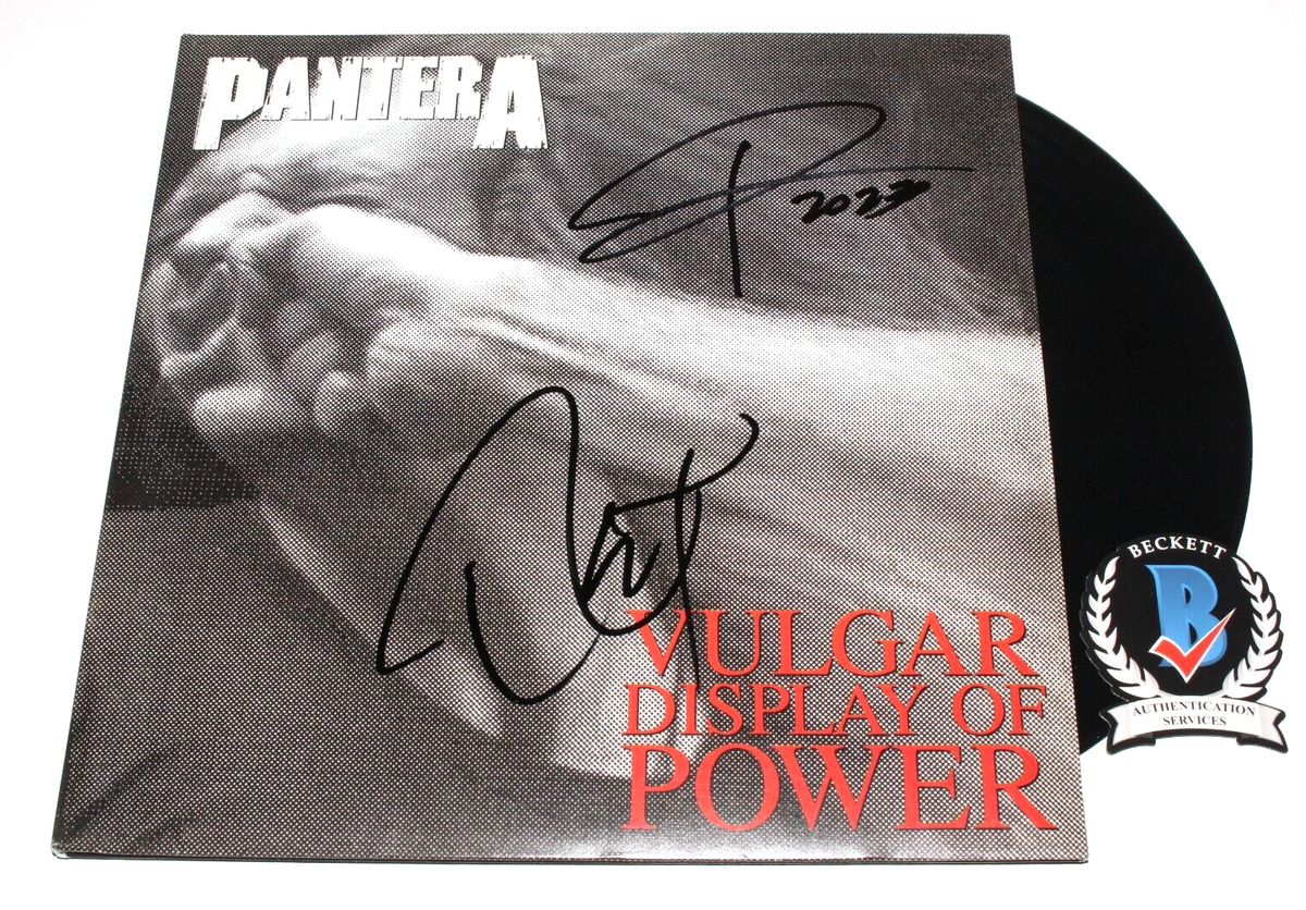 PANTERA サイン入り CD PANTERA PHIL ANSELMO REX BROWN BAND SIGNED VULGAR DISPLAY OF POWER