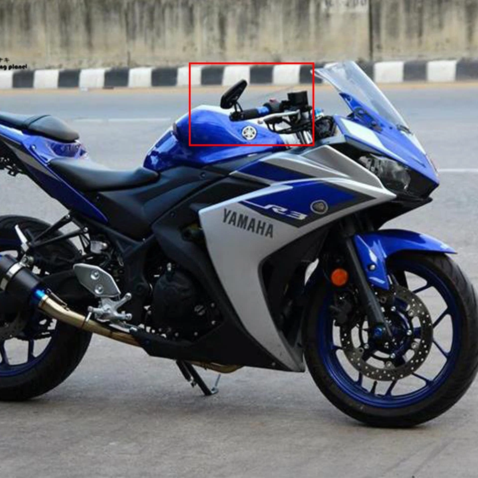 Espejos retrovisores universales para motocicleta CNC para Yamaha YZF R1 2002-2016 Foto 2 de 4