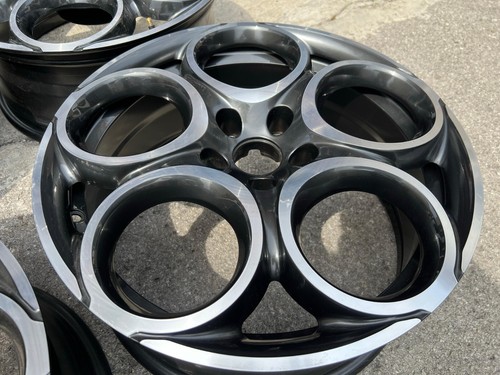 4 CERCHI IN LEGA ORIGINALI ALFA TONALE GIULIETTA GIULIA STELVIO DA 18 5X110 USAT - Foto 4 di 7