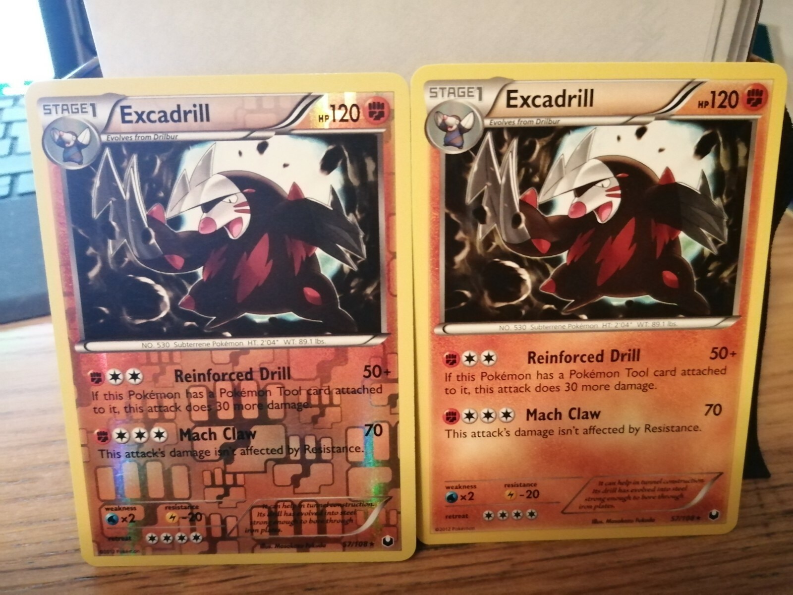 Pokemon Card Excadrill 57/108 Dark Explorers Rev Holo and Non Holo Near Mint