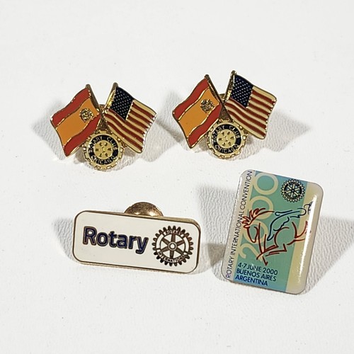 Rotary Club Lapel Pins Lot of 4 International Convention Chicago Tie Tack