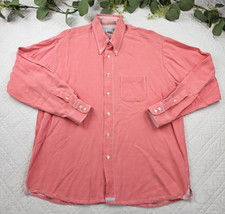 Ted Baker Men's Tencel Pink Peachy Long Sleeve Button Up Shirt SIze 4