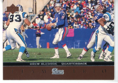 1996 Upper Deck Team Trio #TT52 Drew Bledsoe Patriots