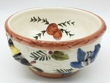Vintage Sonoma Small Dip Bow Multiple Birds Ceramic