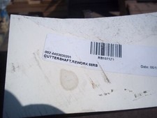 USED  MOTT  FAIL MOWER   COARSE CUTTER SHAFT   P/N 107125